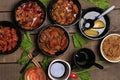 Assorted Chinese food set Royalty Free Stock Photo