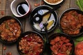 Assorted Chinese food set. Royalty Free Stock Photo