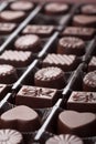 Assorted chocolate in box Royalty Free Stock Photo