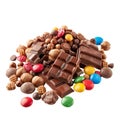 Assorted Chocolate Candies and Bars Royalty Free Stock Photo