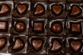 Assorted chocolate candies in box. Close-up Royalty Free Stock Photo