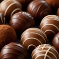 Assorted Chocolate Truffles Close Up Royalty Free Stock Photo