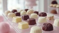 Assorted Chocolate Truffles Displayed Elegantly Royalty Free Stock Photo
