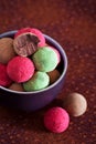 Assorted chocolate truffles Royalty Free Stock Photo