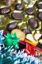 Assorted chocolates in a box Royalty Free Stock Photo