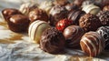 Assorted Chocolates Candy Illustration - AI Generated