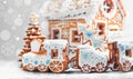Assorted Christmas gingerbread cookies Royalty Free Stock Photo
