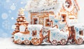 Assorted Christmas gingerbread cookies Royalty Free Stock Photo