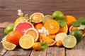 Assorted citrus fruit Royalty Free Stock Photo