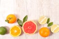 Assorted citrus fruit Royalty Free Stock Photo