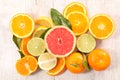 Assorted citrus fruit Royalty Free Stock Photo