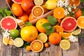 Assorted citrus fruit Royalty Free Stock Photo