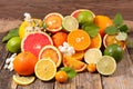 Assorted of citrus fruit Royalty Free Stock Photo
