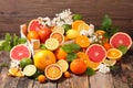 Assorted citrus fruit Royalty Free Stock Photo