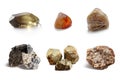 Assorted collection of mineral Royalty Free Stock Photo