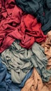 Assorted Colored Scarves Piled Together Royalty Free Stock Photo