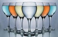 Assorted colored Wineglass for wine glass and food and drink lovers