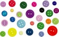 Assorted Colorful 3-D Buttons