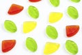 Assorted colorful fruit  jelly candy Royalty Free Stock Photo