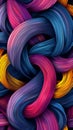 Assorted Colorful Yarn on Black Background Royalty Free Stock Photo