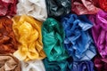 assorted colors of christmas gift tissue paper