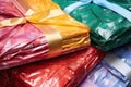 assorted colors of christmas gift tissue paper