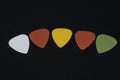 Guitar pick arrangement