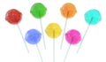 Assorted colors lollipops