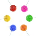 Assorted colors lollipops