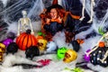 Assorted colourful halloween decorations on display. Calgary Alberta Canada Royalty Free Stock Photo