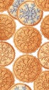 Assorted Cookies with Intricate Designs and Patterns Royalty Free Stock Photo