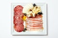 Assorted deli meats and cheese Royalty Free Stock Photo