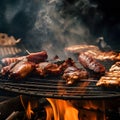 Assorted delicious grilled meat Royalty Free Stock Photo