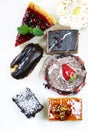 Assorted desserts, cakes and pastries Royalty Free Stock Photo