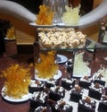 Assorted desserts display