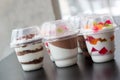 Assorted desserts for fast food