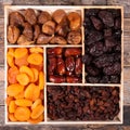 Assorted dried fruit Royalty Free Stock Photo