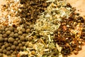 Assorted dried herbs and spices Royalty Free Stock Photo