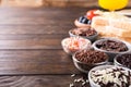 Assorted dutch hagelslag sprinkles. Royalty Free Stock Photo