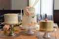 Assorted Elegant Wedding Cake Trio