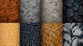 Assorted fabric patterns suitable for diverse projects