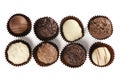 Assorted of fine chocolates Royalty Free Stock Photo