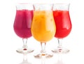 Assorted Flavor Cold Drinks on Glass Royalty Free Stock Photo