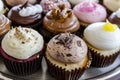 Assorted Flavors of Cupcake on Display Royalty Free Stock Photo