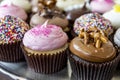 Assorted Flavors of Cupcake on Display Royalty Free Stock Photo