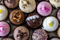 Assorted Flavors of Cupcake on Display Royalty Free Stock Photo