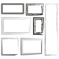 Assorted frame collection. Picture borders set. Vector illustration. EPS 10.