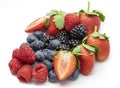 Assorted fresh berries. Details, healthy. Royalty Free Stock Photo