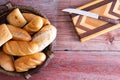 Assorted fresh rolls ready to be served for dinner Royalty Free Stock Photo