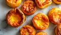 Assorted Freshly Baked Popovers for National Blueberry Popover Day, Golden and Fluffy Royalty Free Stock Photo